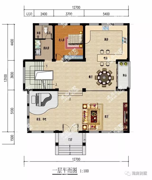 推薦兩款外觀靚，布局好的，帶地下室的農村自建房設計圖，戶型非常好