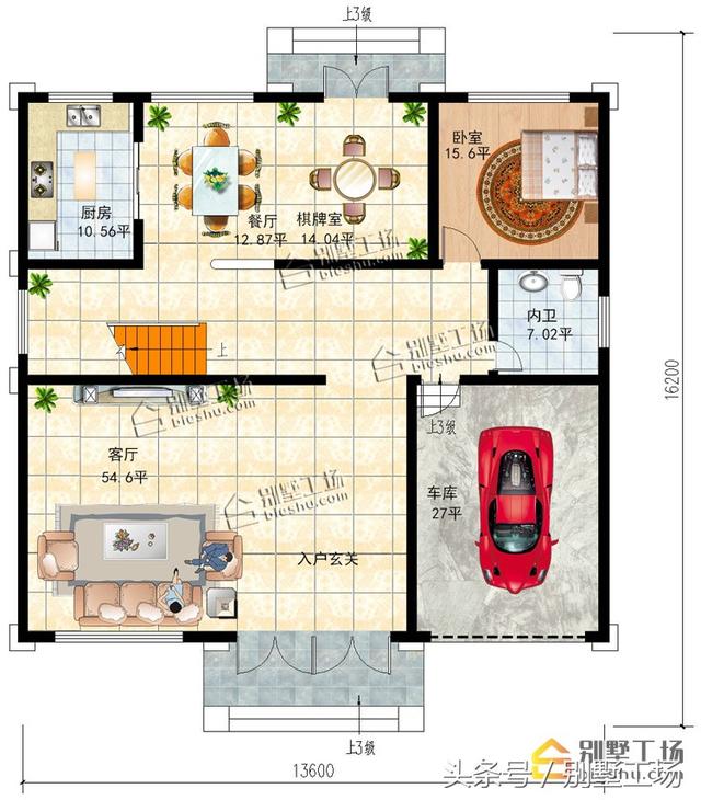 新農(nóng)村三層簡歐式別墅設(shè)計圖，很適合農(nóng)村家庭建造