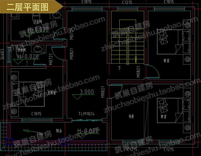 經典二層農村自建房設計施工圖，美觀大氣，居住舒適，滿足家庭住房需求