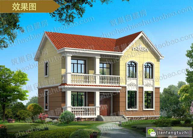 經典二層農村自建房設計施工圖，美觀大氣，居住舒適，滿足家庭住房需求