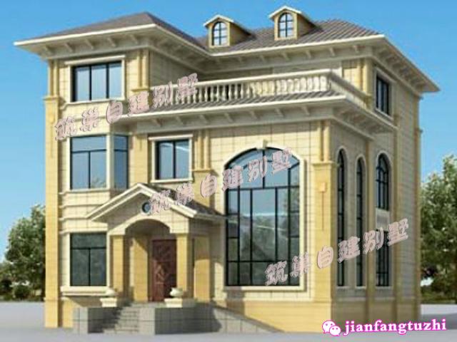 三層農(nóng)村自建房設計圖，12X12米，主臥套房設計，相當不錯