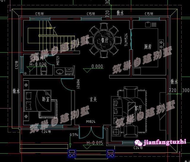 10月最新出爐的二層農村自建別墅設計圖，最小占地100平，最大180平