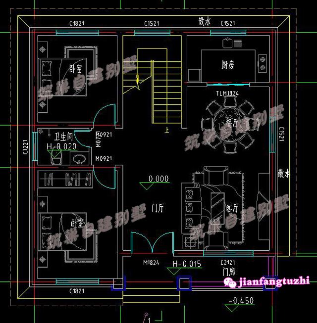 10月最新出爐的二層農村自建別墅設計圖，最小占地100平，最大180平