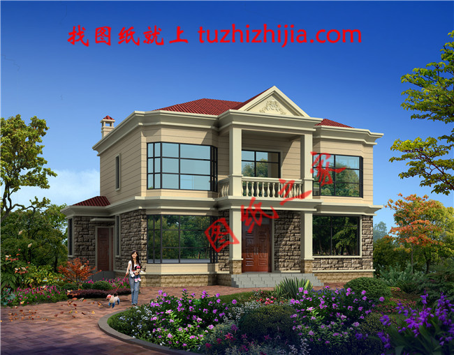 二層農村房子圖片及全套施工圖紙，占地150平面左右