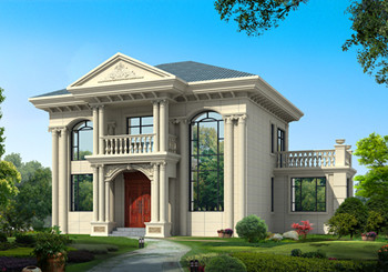 農(nóng)村20萬(wàn)元二層小樓圖片及全套圖紙，外型美造價(jià)低