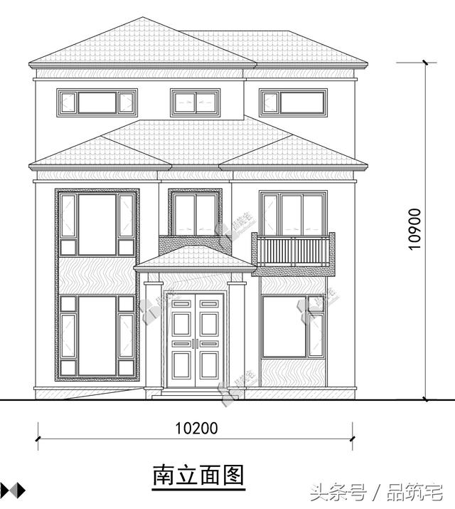 三層簡歐別墅設計圖，舒適合理，適合小宅基地的家庭建造