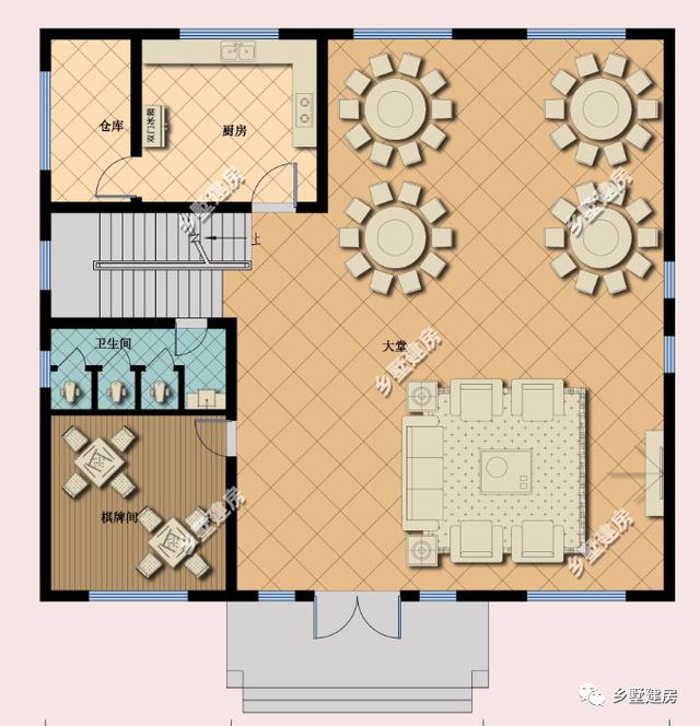 農村發展快，建農村別墅已然成為潮流，推薦這款別墅設計圖給你