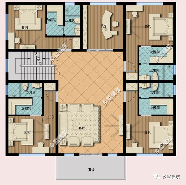 農村發展快，建農村別墅已然成為潮流，推薦這款別墅設計圖給你