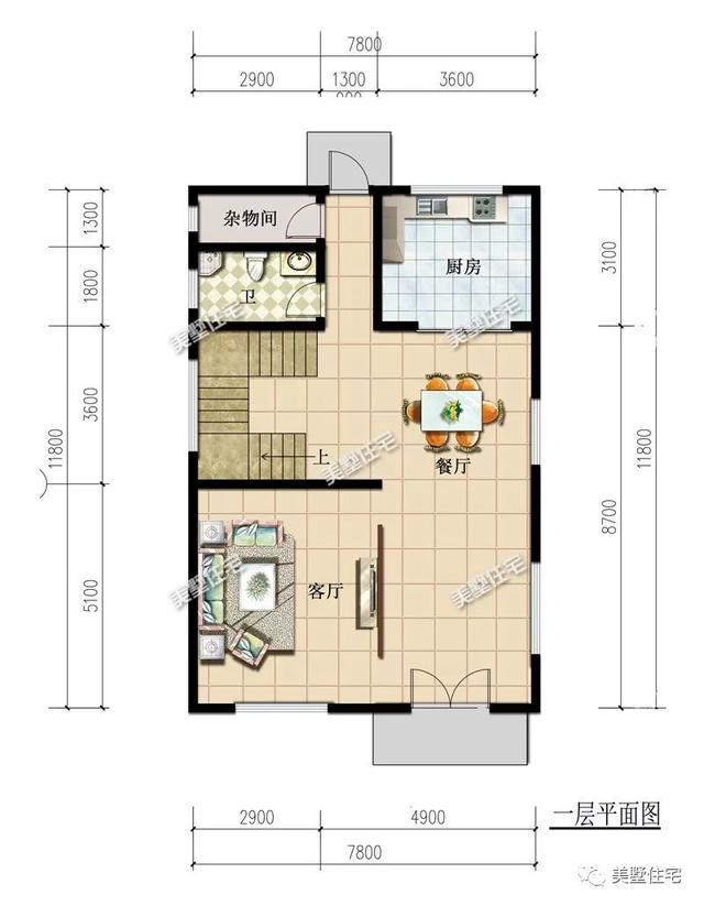 這款小面積別墅設(shè)計圖，外觀美造價低，深受大家喜歡