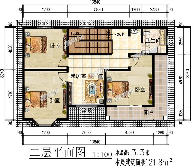 二層精美別墅設計圖，溫馨舒適，外觀極具美感