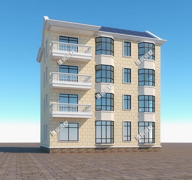 多戶同住房型四層別墅設計圖，住在里面每天都是家庭聚會般的生活