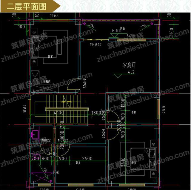 四層帶露臺花園+套房農村自建房設計施工效果圖，戶型十分大氣