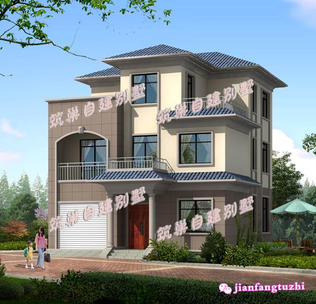 農(nóng)村三層自建房全套設(shè)計(jì)圖，占地110平米，美觀又省心