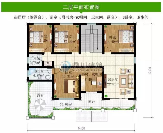 買別墅不如建別墅，這款二層農(nóng)村別墅設(shè)計(jì)圖紙，簡(jiǎn)單大氣，你值得擁有