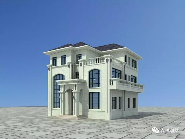 一般人都建得起的豪華美觀三層農(nóng)村別墅設(shè)計(jì)圖，蓋就要蓋最漂亮的房子