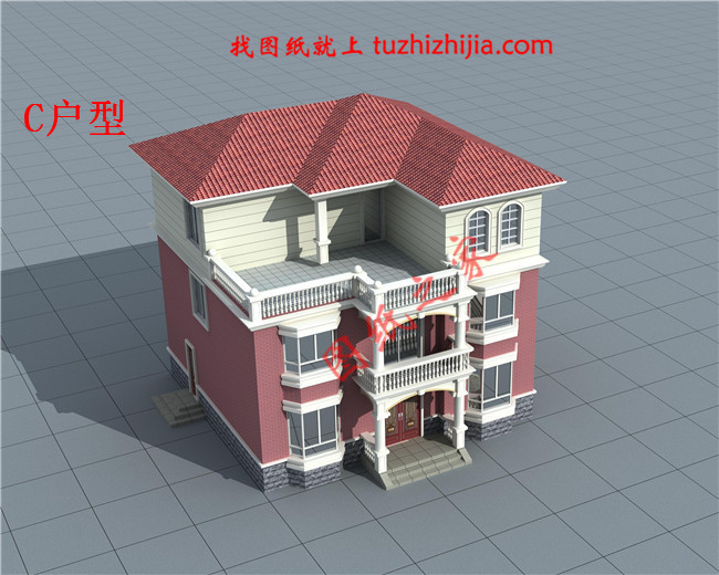 農村二層半別墅設計圖，簡單實用，造價低