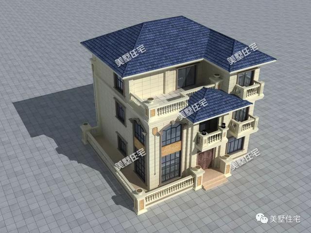 三層歐式別墅設計圖，體面大氣，8臥4衛帶棋牌室，超級贊的房子