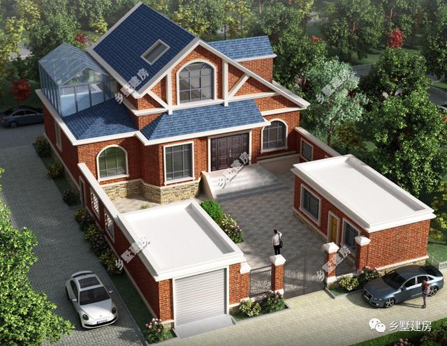 精選3套豪華農村別墅設計圖推薦，外觀精致，內部豪氣十足