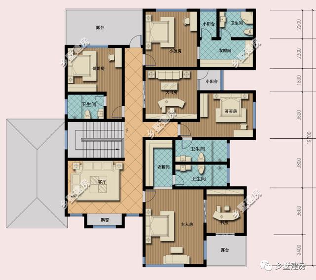 精選3套豪華農村別墅設計圖推薦，外觀精致，內部豪氣十足