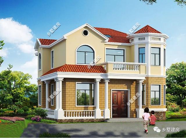 兩款經(jīng)典農(nóng)村別墅設(shè)計圖，12x11米，施工難度不大，建成肯定出彩