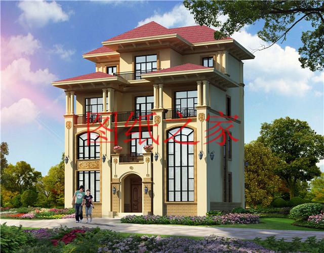 農村四層別墅設計圖，層數多，空間大，適合人口多的家庭