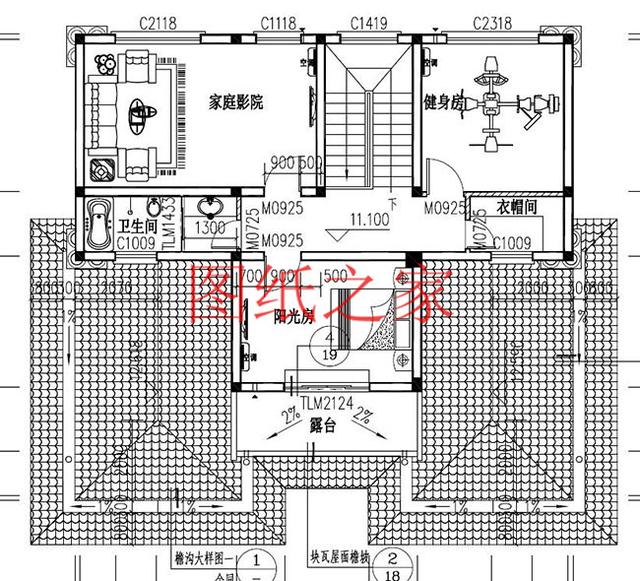 農村四層別墅設計圖，層數多，空間大，適合人口多的家庭