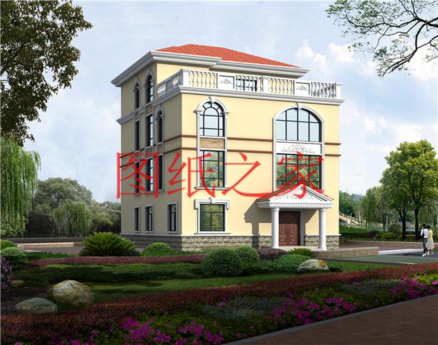 農村四層別墅設計圖，層數多，空間大，適合人口多的家庭