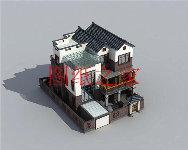 農村四層別墅設計圖，層數多，空間大，適合人口多的家庭