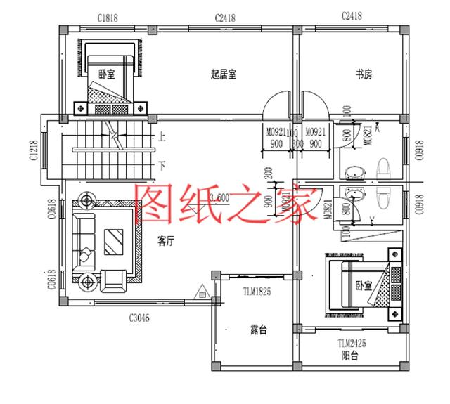 農村四層別墅設計圖，層數多，空間大，適合人口多的家庭