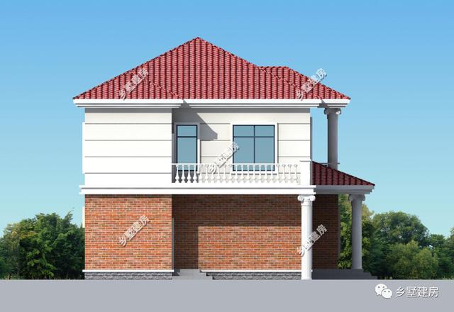 2層新農村自建房設計圖，想要建房的這個戶型可以做參考