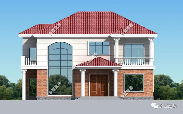 2層新農村自建房設計圖，想要建房的這個戶型可以做參考