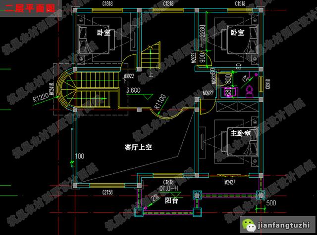 11×11米三層別墅設(shè)計施工圖紙，造價30萬以內(nèi)，十分劃算