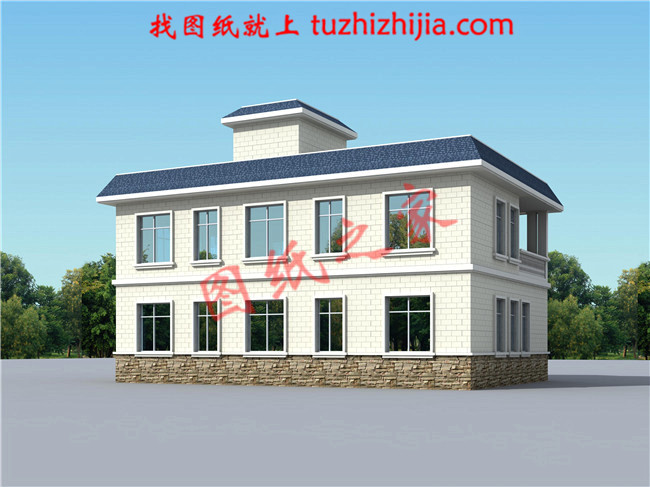 超好看的平頂二層樓圖片大全，比坡屋頂更經濟實惠！