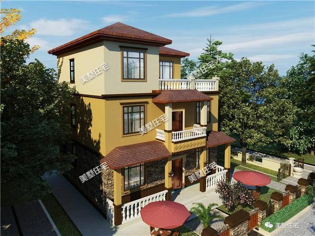 無院子不別墅，兩款帶院子的三層別墅設計圖