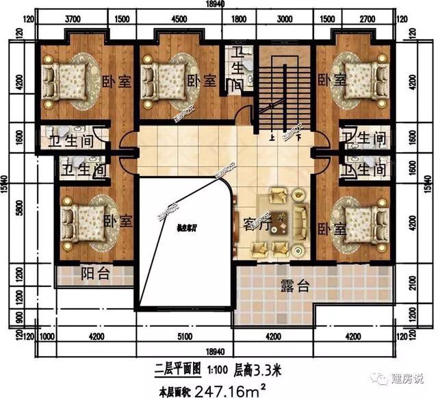 今日推薦別墅設計圖，家里有宅基地的建起來了