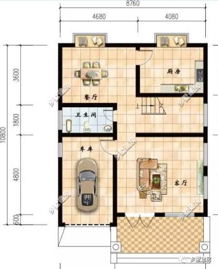 兩棟小開間農村別墅設計圖，檔次看起來都不低