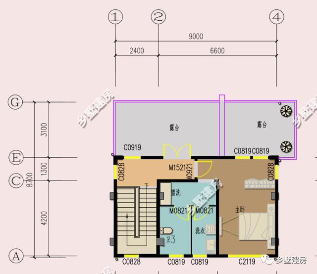 兩棟小開間農村別墅設計圖，檔次看起來都不低
