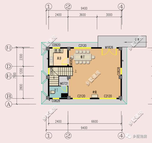 兩棟小開間農村別墅設計圖，檔次看起來都不低