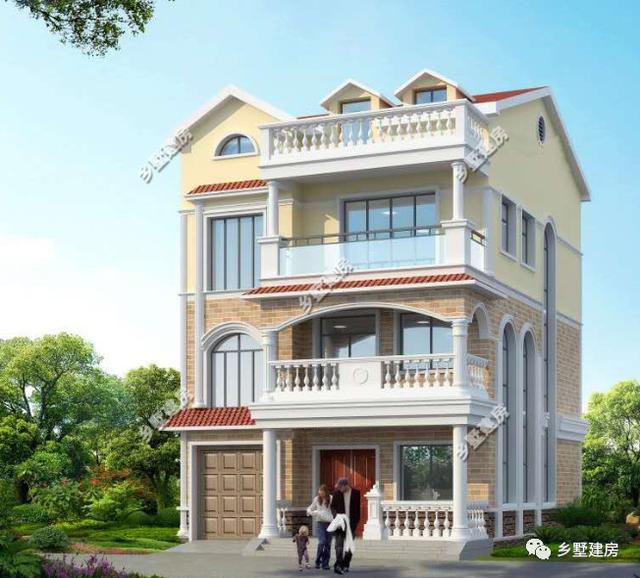 兩棟小開間農村別墅設計圖，檔次看起來都不低