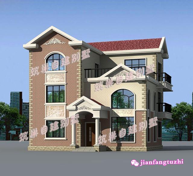 三層農村自建別墅設計圖，造價經濟，簡約接地氣