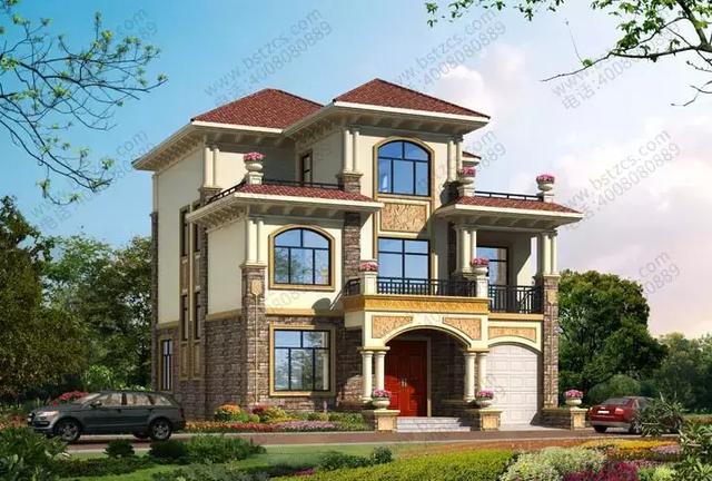 三層農村別墅設計圖，7臥+健身房+雙露臺，最大程度上滿足了生活需要