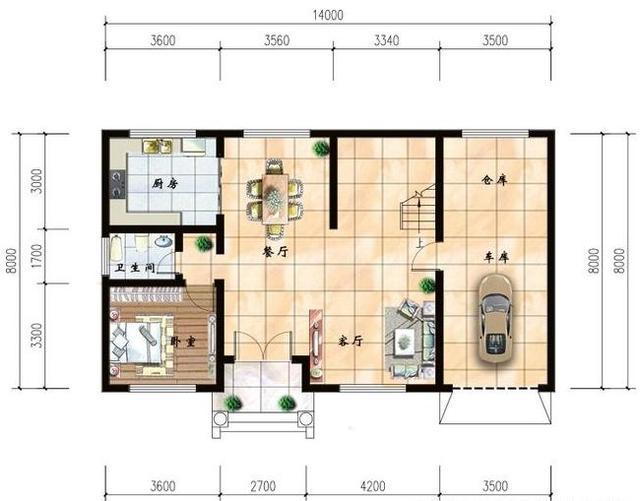 兩款開間大，進(jìn)深小的三層自建房設(shè)計(jì)圖，設(shè)計(jì)合理很實(shí)用