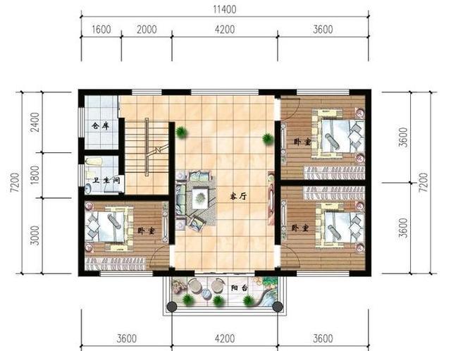 兩款開間大，進(jìn)深小的三層自建房設(shè)計(jì)圖，設(shè)計(jì)合理很實(shí)用