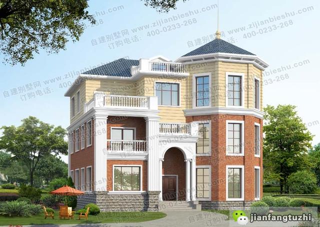 農村自建房建成效果圖展示：這套戶型設計十分獨特，是比較受歡迎的一款戶型設計方案