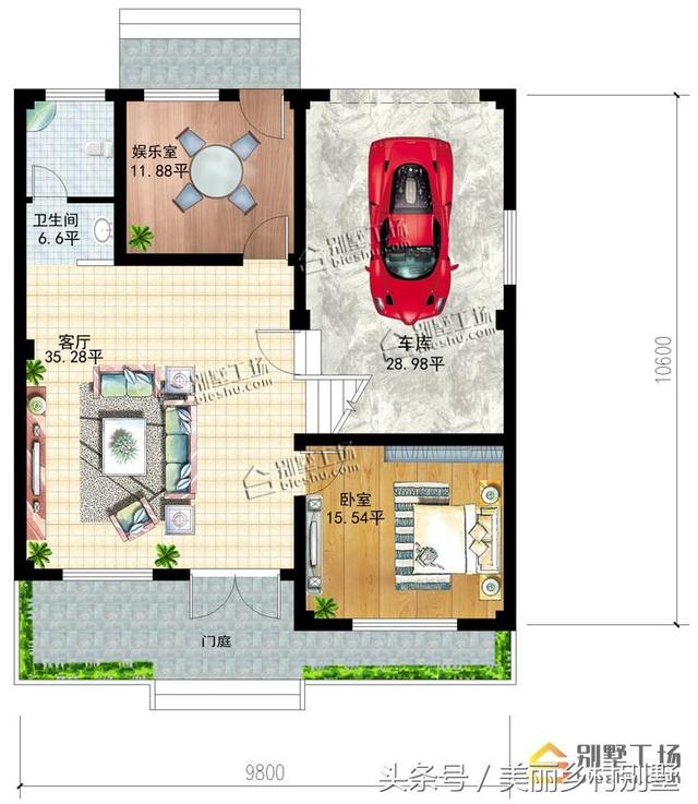 三層意大利風格占地140平框架結構農村自建房全套設計施工效果圖