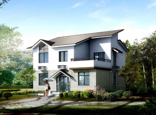 農村二層日式風格房屋設計圖，占地100平米，戶型設計還是非常合理的