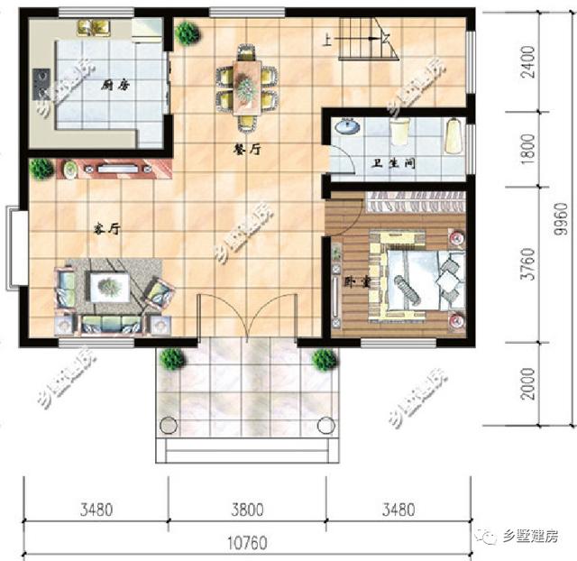 宅基地小也不用擔心啦，建了這3款農村別墅設計圖，顏值高住的還舒服