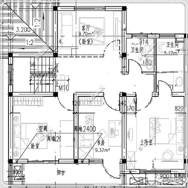 宅基地小也不用擔心啦，建了這3款農村別墅設計圖，顏值高住的還舒服