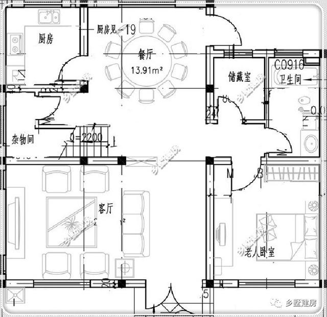 宅基地小也不用擔心啦，建了這3款農村別墅設計圖，顏值高住的還舒服