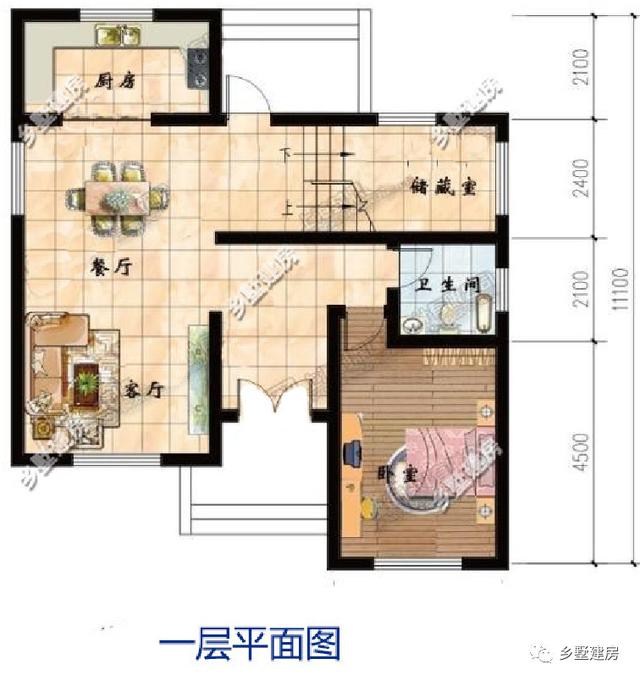 宅基地小也不用擔心啦，建了這3款農村別墅設計圖，顏值高住的還舒服